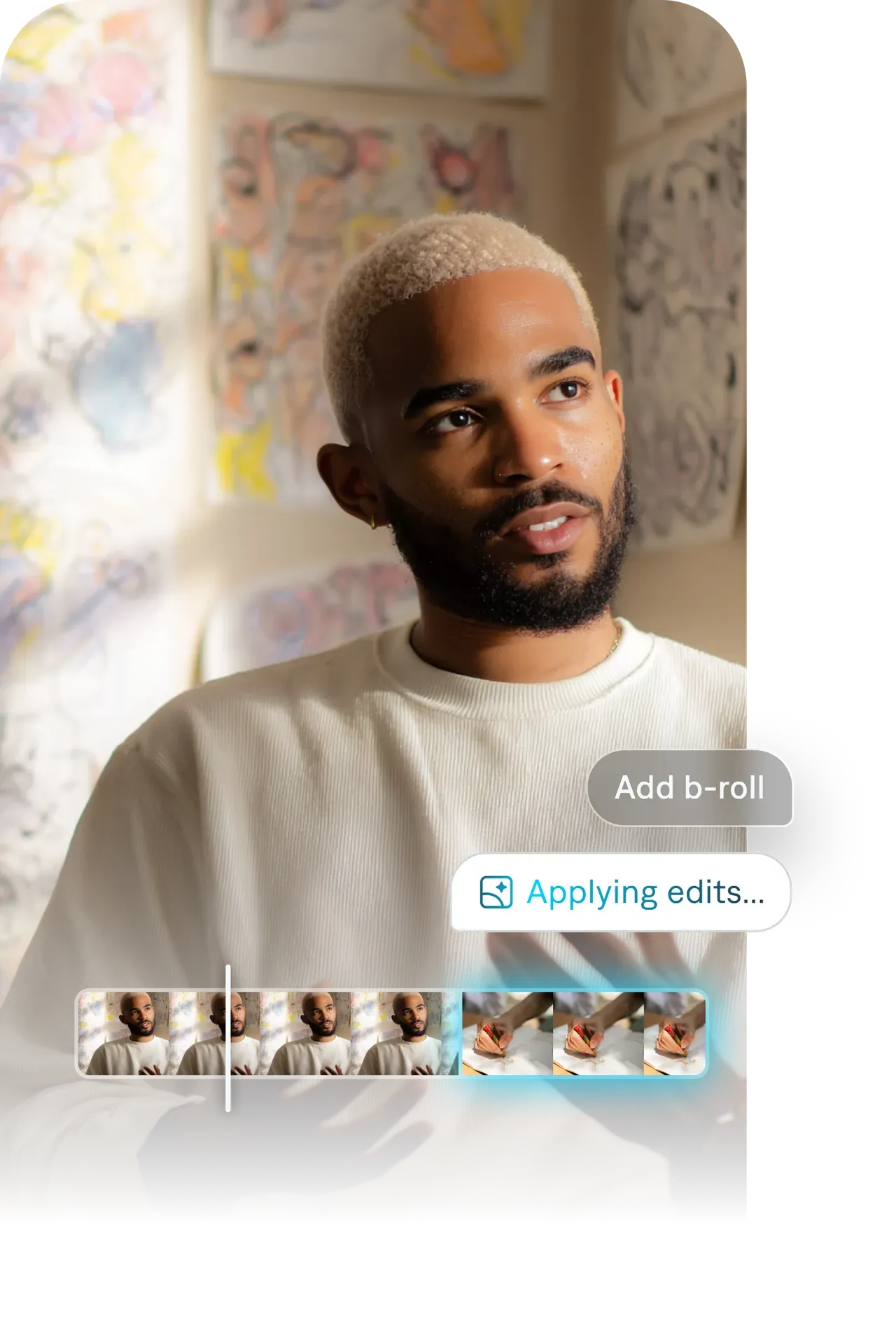 Hero image showcasing Captions AI Edit — intelligent, taste-driven automated video editing